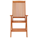 ZNTS Folding Garden Chairs 8 pcs Solid Wood Eucalyptus 3087346