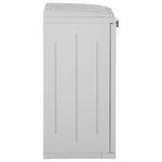 ZNTS Trash Bin with 2 Doors Light Grey 65x45x88 cm PP 151226