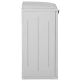 ZNTS Trash Bin with 2 Doors Light Grey 65x45x88 cm PP 151226