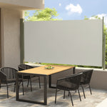ZNTS Patio Retractable Side Awning 160x300 cm Cream 317839