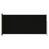 ZNTS Patio Retractable Side Awning 140x300 cm Black 317874
