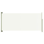 ZNTS Patio Retractable Side Awning 140x300 cm Cream 317875