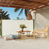 ZNTS Patio Retractable Side Awning 140x300 cm Cream 317875