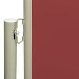 ZNTS Patio Retractable Side Awning 140x300 cm Red 317877