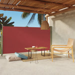 ZNTS Patio Retractable Side Awning 160x300 cm Red 317883