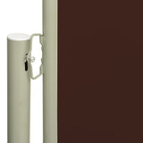 ZNTS Patio Retractable Side Awning 170x300 cm Brown 317891