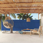ZNTS Patio Retractable Side Awning 160x500 cm Blue 317924
