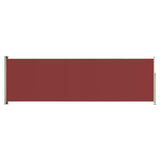 ZNTS Patio Retractable Side Awning 160x500 cm Red 317925