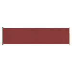 ZNTS Patio Retractable Side Awning 160x600 cm Red 317961