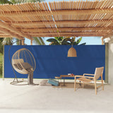 ZNTS Patio Retractable Side Awning 180x600 cm Blue 317966