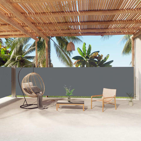 ZNTS Retractable Side Awning Anthracite 160x1000 cm 318032