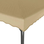 ZNTS Gazebo Taupe 3x3 m Aluminium and Steel 318522