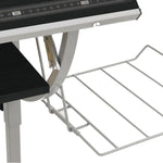 ZNTS Craft Desk Black&Grey 110x53x cm Engineered Wood&Steel 340929