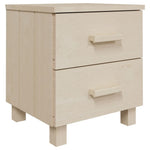 ZNTS Bedside Cabinet HAMAR Honey Brown 40x35x44.5cm Solid Pinewood 340404