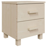 ZNTS Bedside Cabinet HAMAR Honey Brown 40x35x44.5cm Solid Pinewood 340404