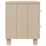 ZNTS Bedside Cabinet HAMAR Honey Brown 40x35x44.5cm Solid Pinewood 340404