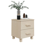ZNTS Bedside Cabinet HAMAR Honey Brown 40x35x44.5cm Solid Pinewood 340404