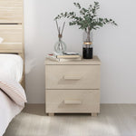 ZNTS Bedside Cabinet HAMAR Honey Brown 40x35x44.5cm Solid Pinewood 340404