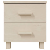 ZNTS Bedside Cabinets HAMAR 2 pcs Honey Brown 40x35x44.5cm Solid Wood 340408