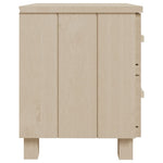 ZNTS Bedside Cabinets HAMAR 2 pcs Honey Brown 40x35x44.5cm Solid Wood 340408