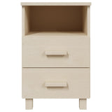 ZNTS Bedside Cabinets HAMAR 2 pcs Honey Brown 40x35x62 cm Solid Wood 340416