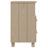 ZNTS Bedside Cabinets HAMAR 2 pcs Honey Brown 40x35x62 cm Solid Wood 340416