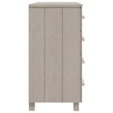 ZNTS Sideboard HAMAR White 79x40x80 cm Solid Wood Pine 340421