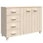 ZNTS Sideboard HAMAR Honey Brown 113x40x80 cm Solid Wood Pine 340444