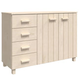 ZNTS Sideboard HAMAR Honey Brown 113x40x80 cm Solid Wood Pine 340444