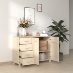 ZNTS Sideboard HAMAR Honey Brown 113x40x80 cm Solid Wood Pine 340444