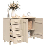 ZNTS Sideboard HAMAR Honey Brown 113x40x80 cm Solid Wood Pine 340444