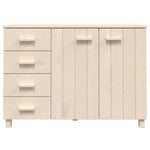 ZNTS Sideboard HAMAR Honey Brown 113x40x80 cm Solid Wood Pine 340444