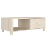 ZNTS Coffee Table HAMAR Honey Brown 100x55x35 cm Solid Wood Pine 340452
