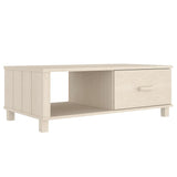 ZNTS Coffee Table HAMAR Honey Brown 100x55x35 cm Solid Wood Pine 340452