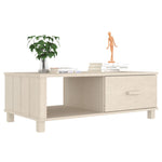 ZNTS Coffee Table HAMAR Honey Brown 100x55x35 cm Solid Wood Pine 340452