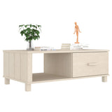 ZNTS Coffee Table HAMAR Honey Brown 100x55x35 cm Solid Wood Pine 340452