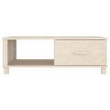 ZNTS Coffee Table HAMAR Honey Brown 100x55x35 cm Solid Wood Pine 340452