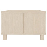 ZNTS Coffee Table HAMAR Honey Brown 100x55x35 cm Solid Wood Pine 340452
