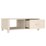 ZNTS Coffee Table HAMAR Honey Brown 100x55x35 cm Solid Wood Pine 340452