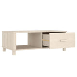 ZNTS Coffee Table HAMAR Honey Brown 100x55x35 cm Solid Wood Pine 340452