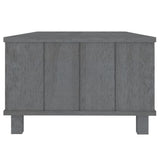 ZNTS Coffee Table HAMAR Dark Grey 100x55x35 cm Solid Wood Pine 340454