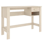 ZNTS Desk HAMAR Honey Brown 110x40x75 cm Solid Wood Pine 340456