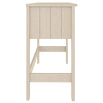 ZNTS Desk HAMAR Honey Brown 110x40x75 cm Solid Wood Pine 340456