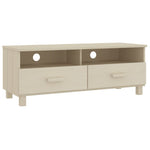 ZNTS TV Cabinet HAMAR Honey Brown 106x40x40 cm Solid Wood Pine 340468