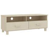 ZNTS TV Cabinet HAMAR Honey Brown 106x40x40 cm Solid Wood Pine 340468