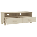 ZNTS TV Cabinet HAMAR Honey Brown 106x40x40 cm Solid Wood Pine 340468