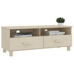 ZNTS TV Cabinet HAMAR Honey Brown 106x40x40 cm Solid Wood Pine 340468