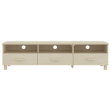 ZNTS TV Cabinet HAMAR Honey Brown 158x40x40 cm Solid Wood Pine 340472