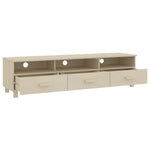 ZNTS TV Cabinet HAMAR Honey Brown 158x40x40 cm Solid Wood Pine 340472