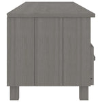 ZNTS TV Cabinet HAMAR Light Grey 158x40x40 cm Solid Wood Pine 340475